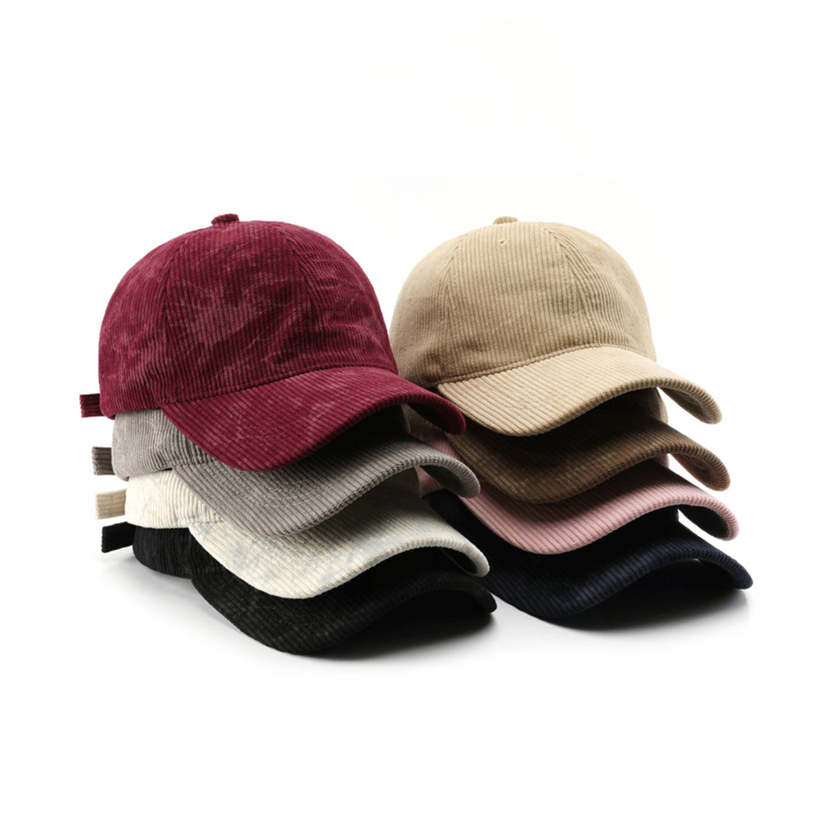 Gradient Corduroy Baseballcap – Stylischer Farbverlauf im Cordlook