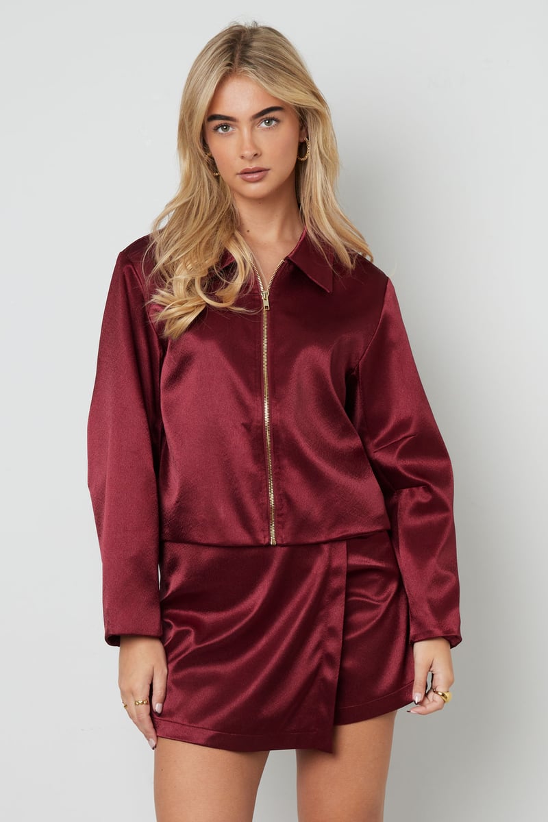 Jacke in Satinoptik