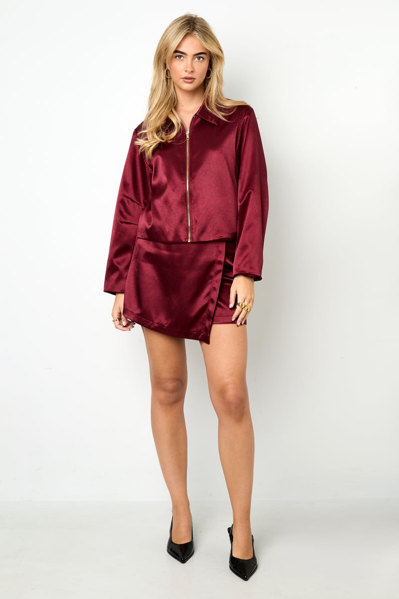 Jacke in Satinoptik