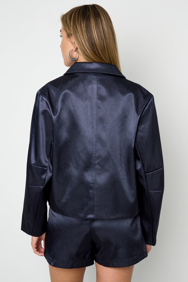 Jacke in Satinoptik