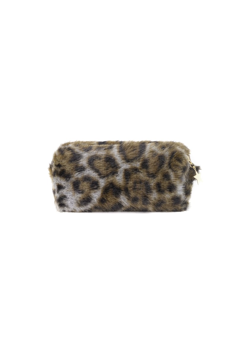 Kosmetiktasche mit Leopardenmuster