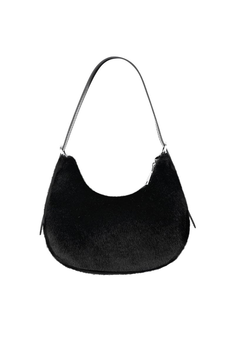 Fluffy city bag - white