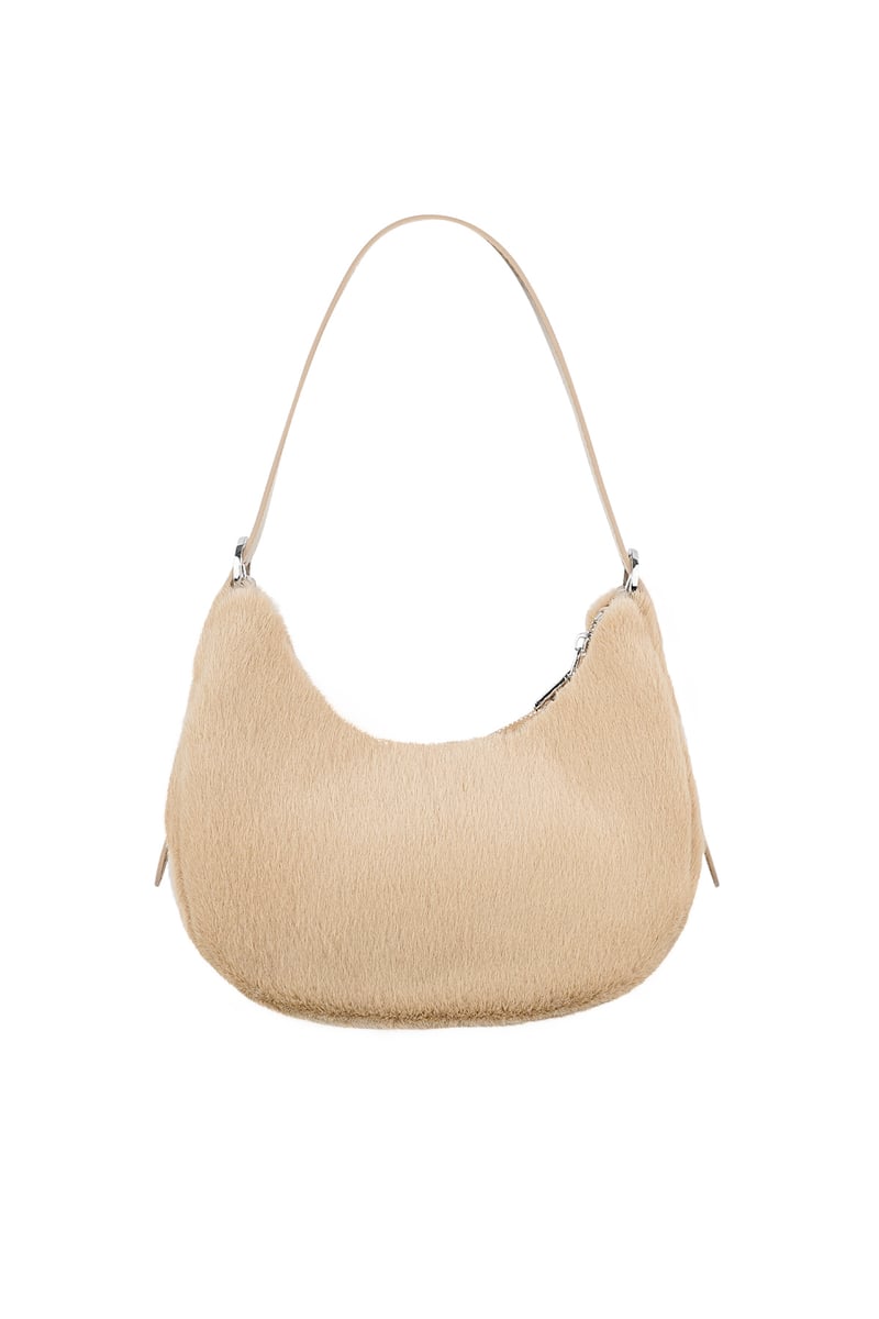 Fluffy city bag - white
