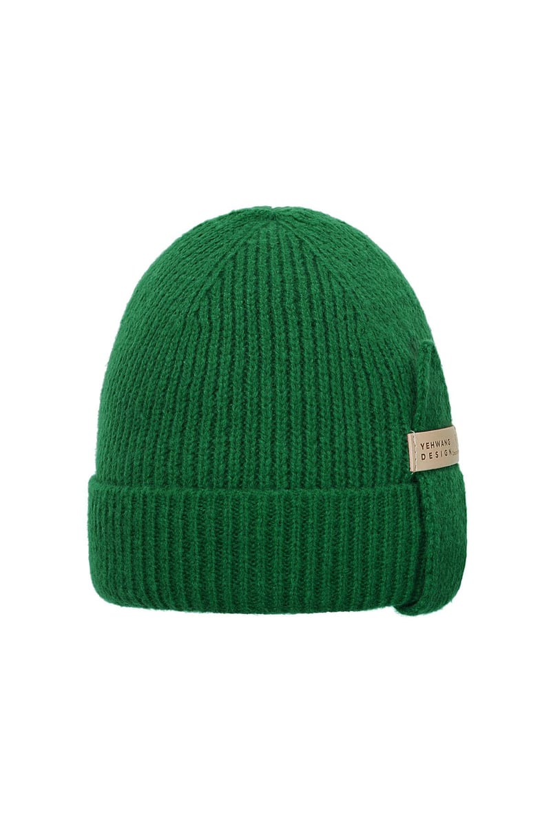 Beanie Yehwang Black Polyester