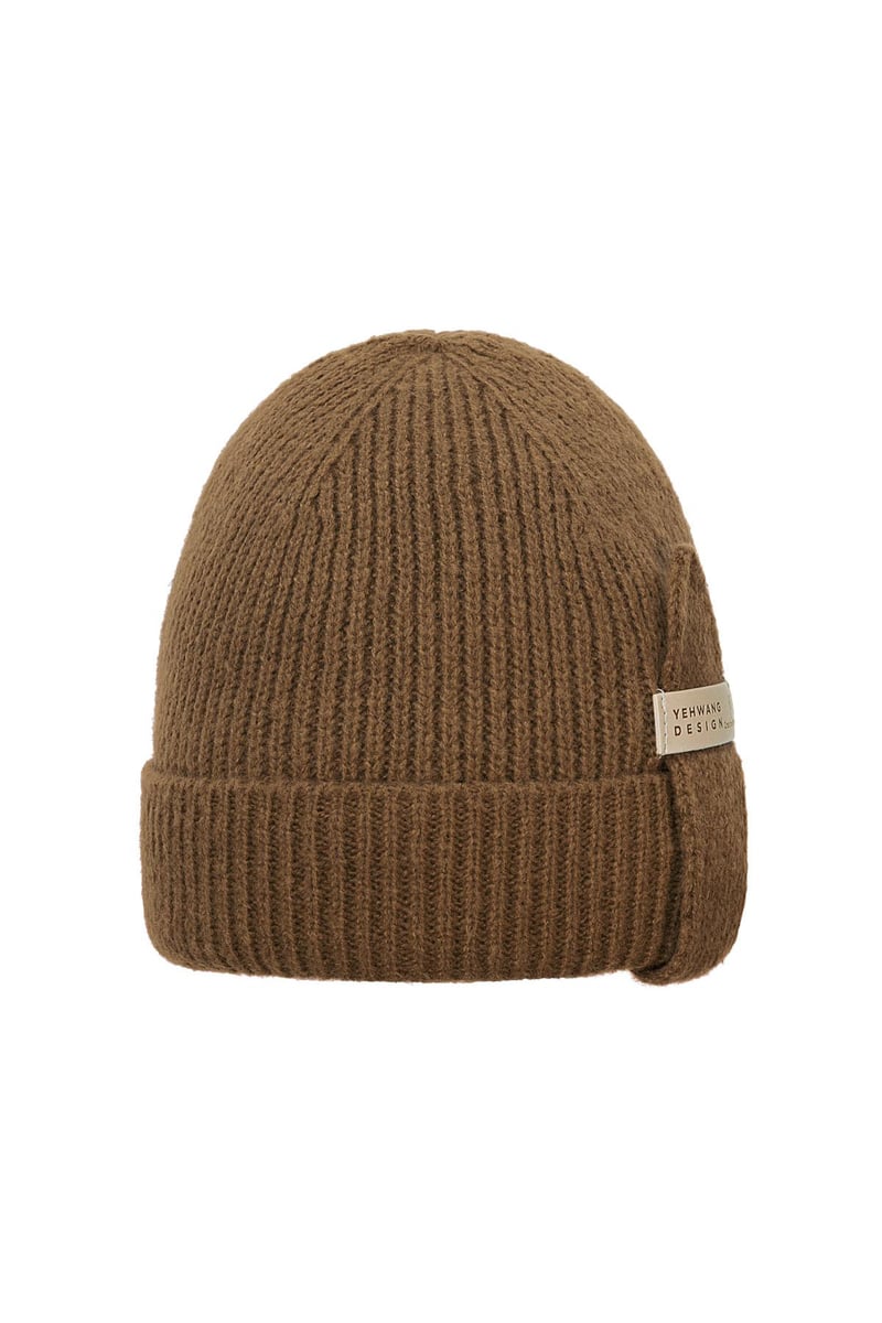 Beanie Yehwang Black Polyester