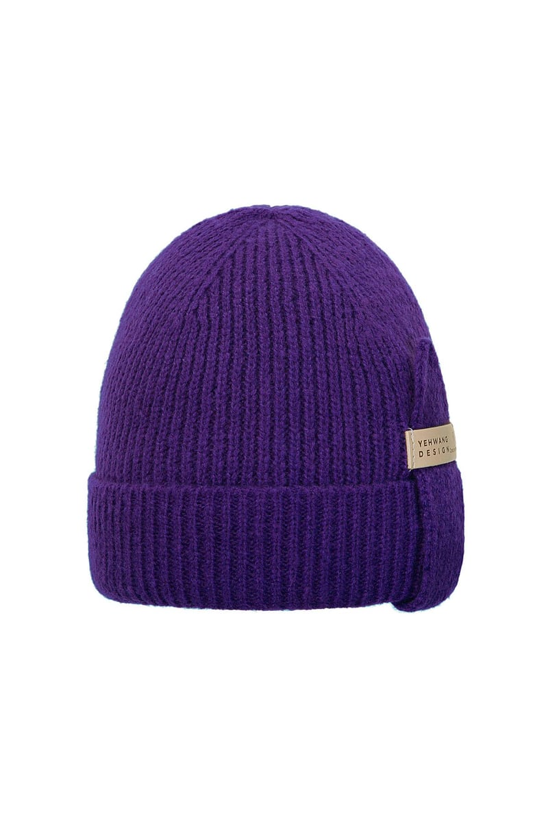 Beanie Yehwang Black Polyester