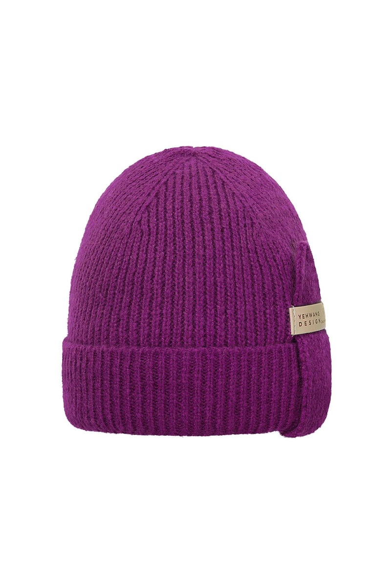 Beanie Yehwang Black Polyester