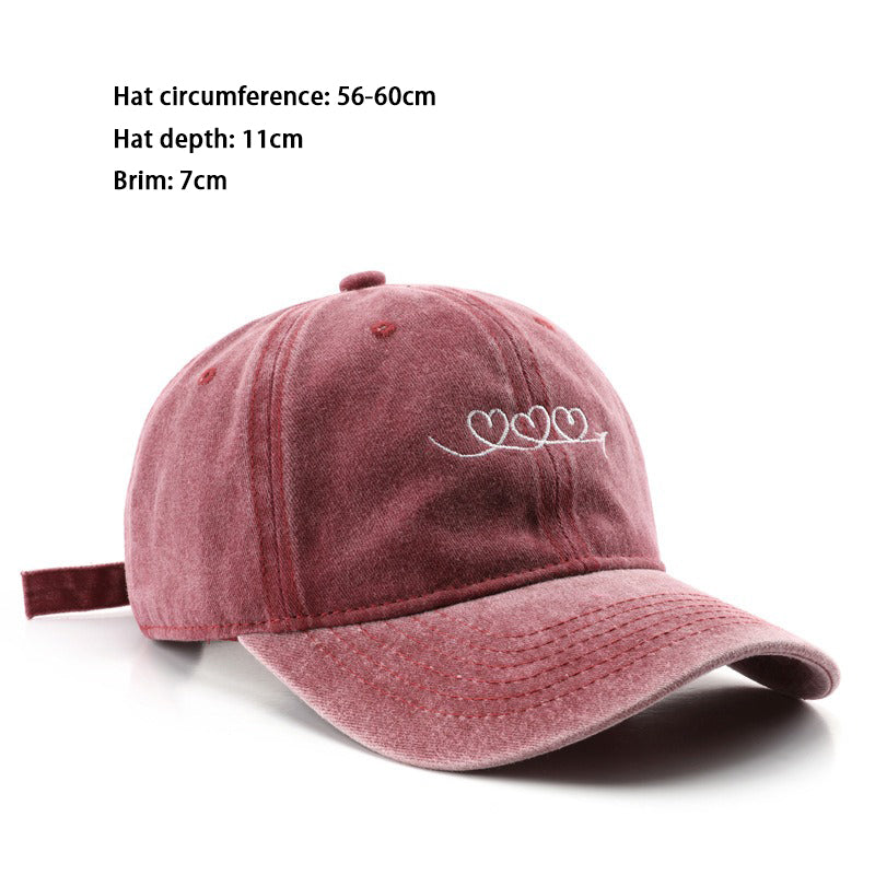 1 Piece Casual Heart Baseball Cap