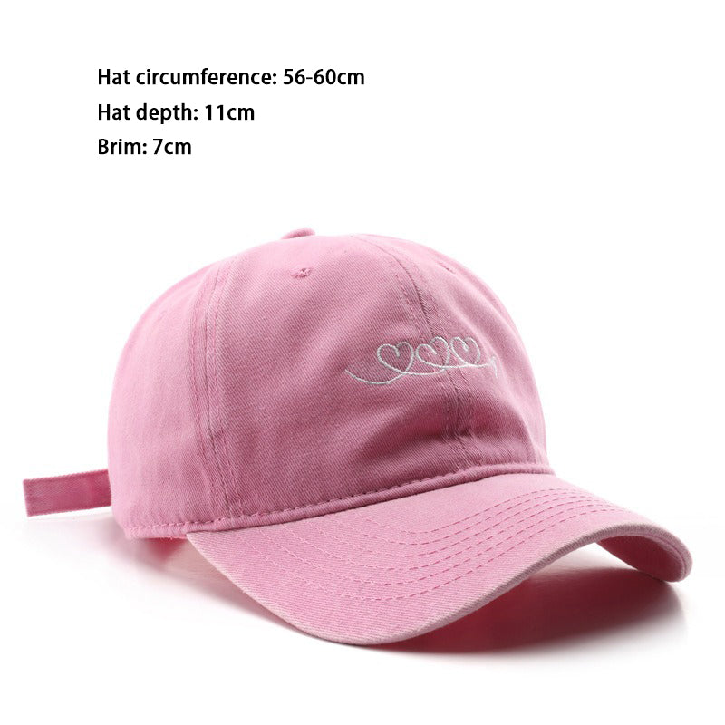 1 Piece Casual Heart Baseball Cap