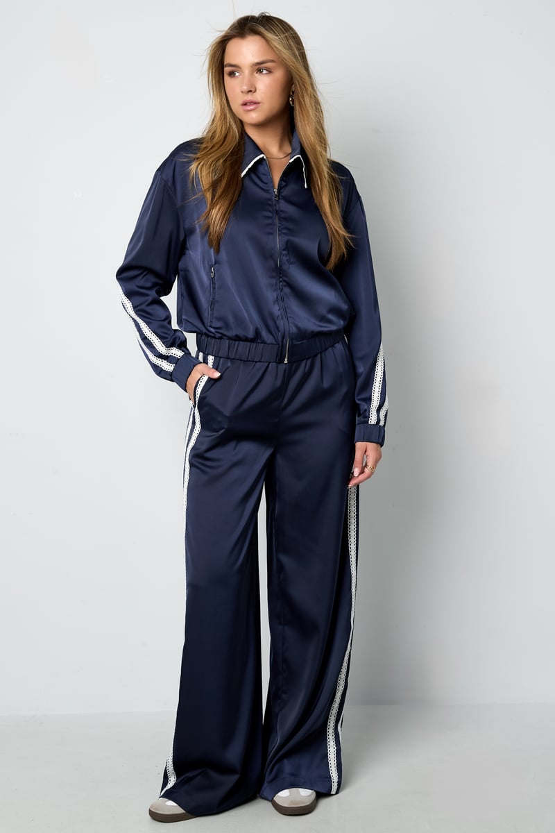Satin Look Sporty Pants