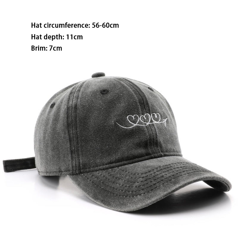 1 Piece Casual Heart Baseball Cap