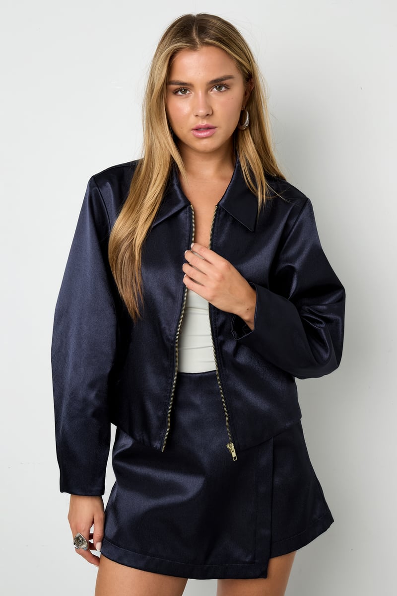 Jacke in Satinoptik