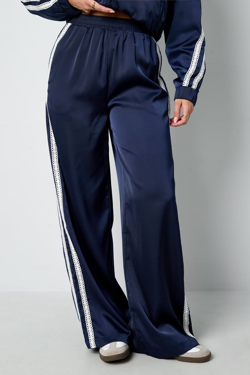 Satin Look Sporty Pants