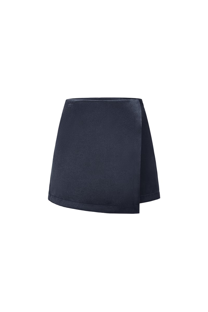 Skort in Satin-Optik
