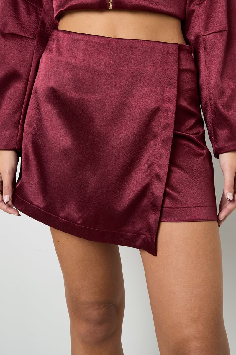 Skort in Satin-Optik