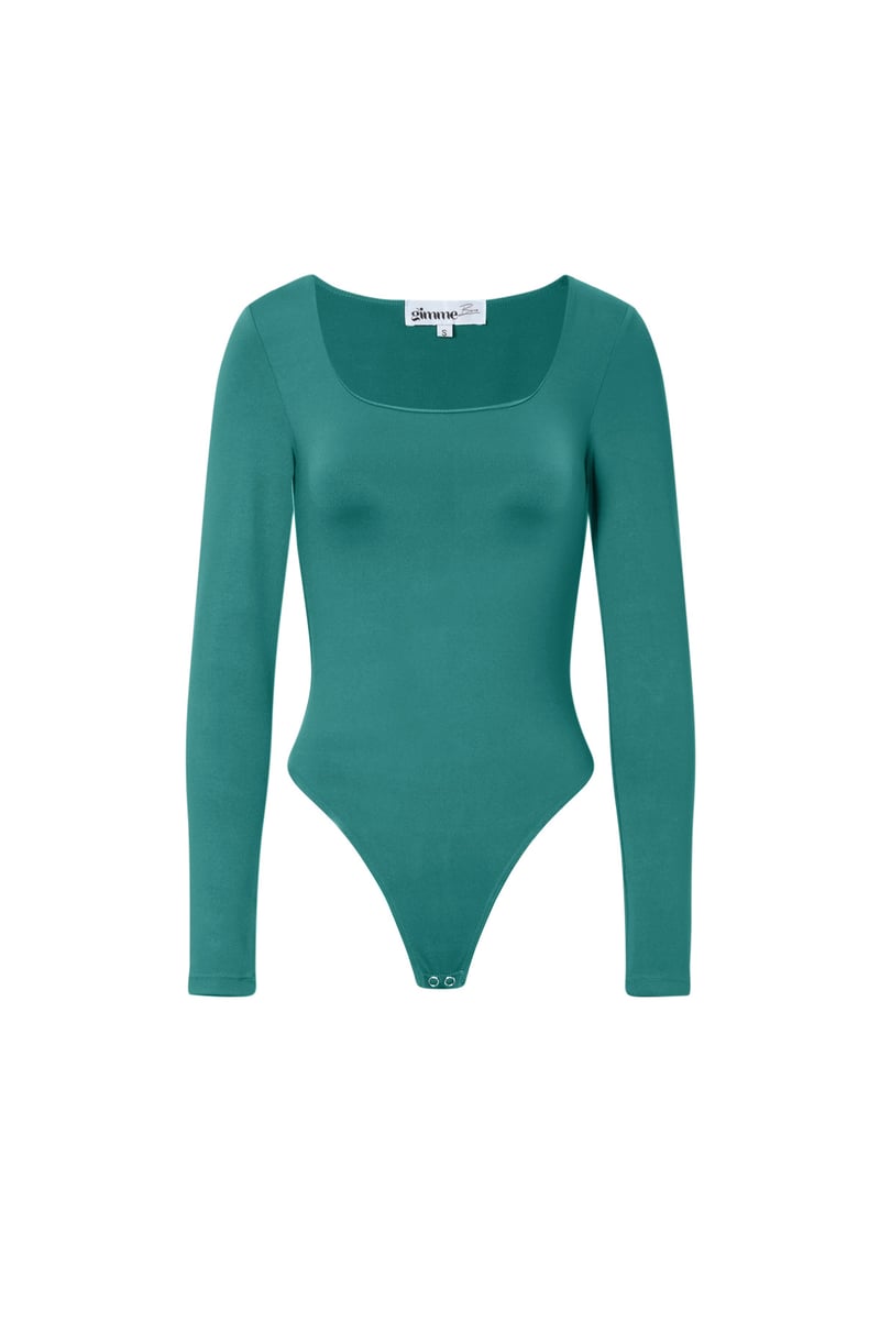 Nylon Shapewear Bodysuit Einfarbig Basic Alle Passformen Kleidung