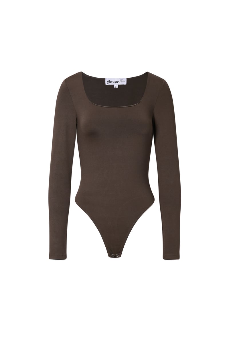 Nylon Shapewear Bodysuit Einfarbig Basic Alle Passformen Kleidung