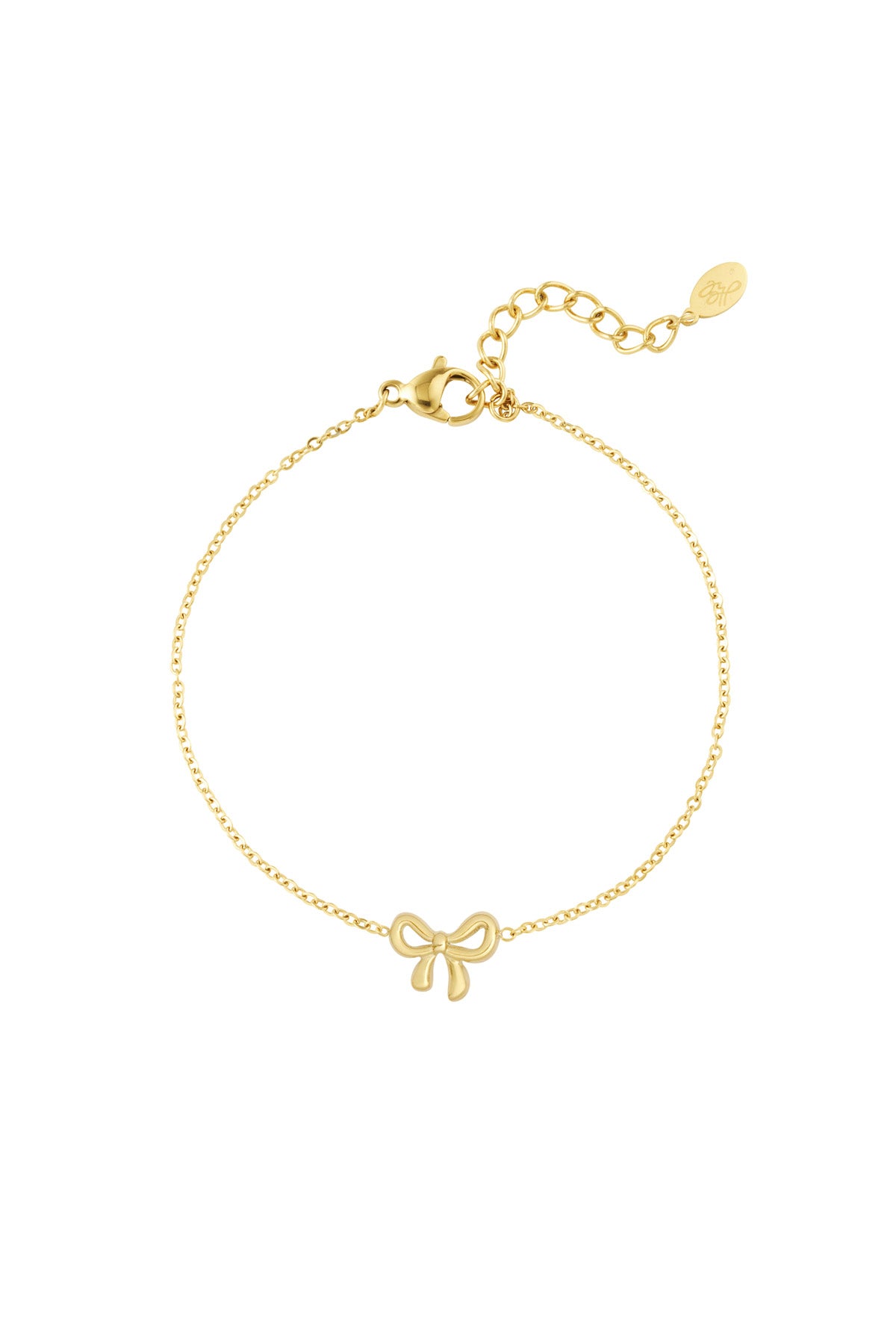 Pulsera para mujer lazo dorado