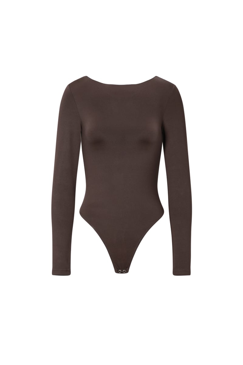Nylon Shapewear Bodysuit Einfarbig Basic Alle Passformen Kleidung