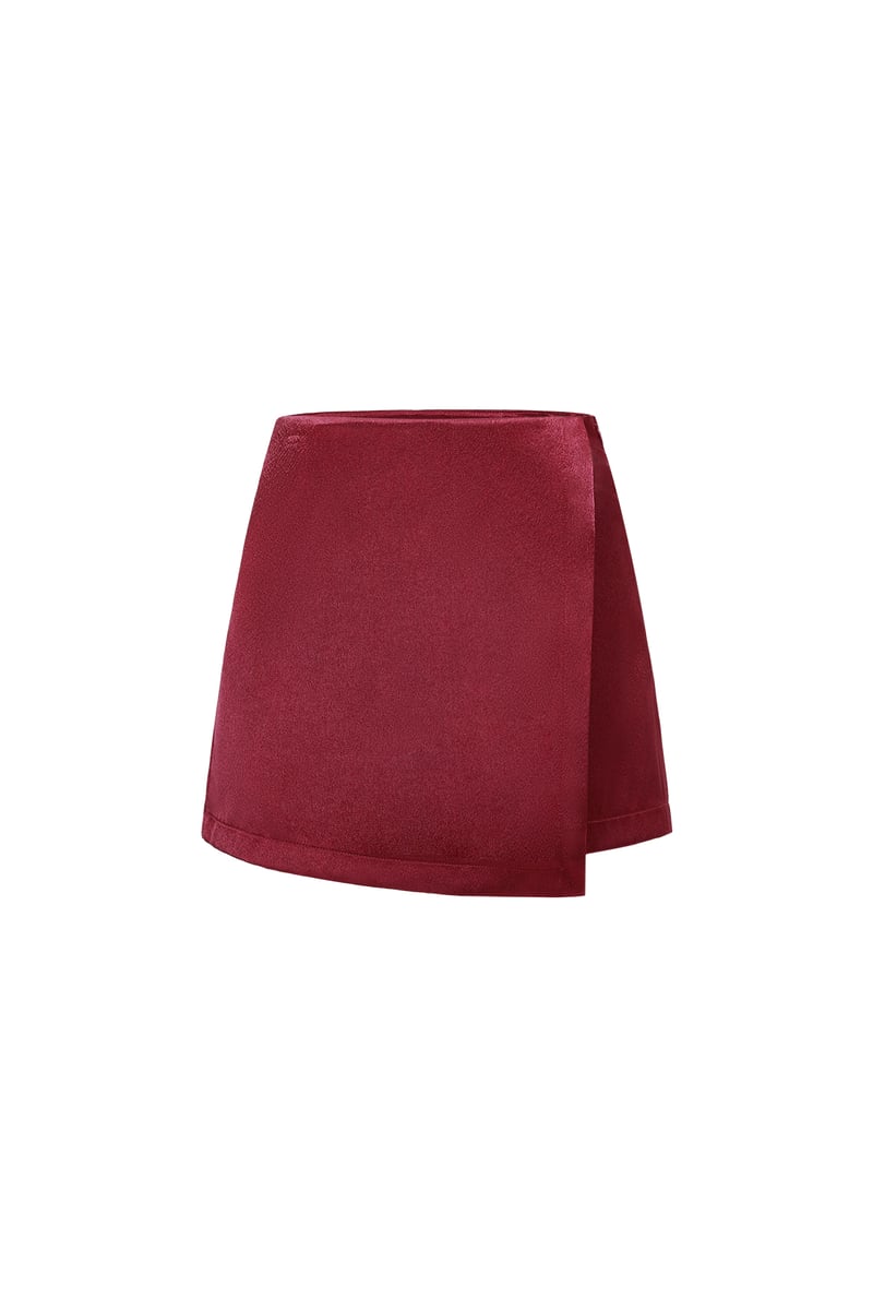 Skort in Satin-Optik