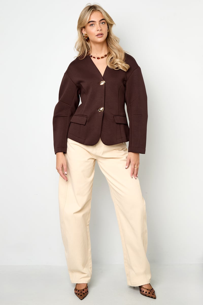 Polyesterfaser (Polyester) Damenanzug-Set Einfarbig Elegante Herbst-/Winterkleidung