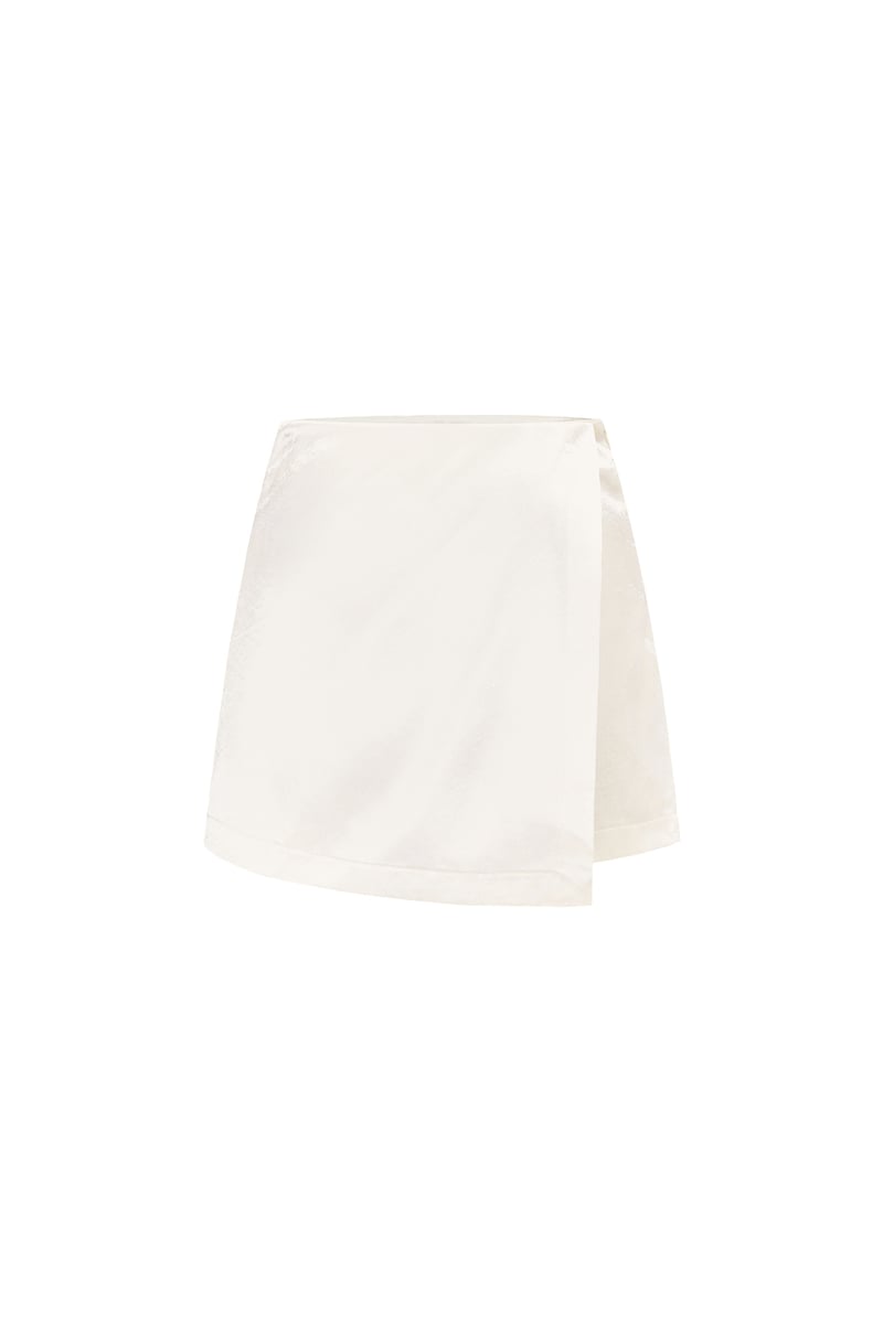 Skort in Satin-Optik