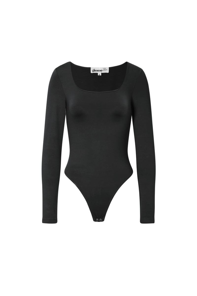 Nylon Shapewear Bodysuit Einfarbig Basic Alle Passformen Kleidung