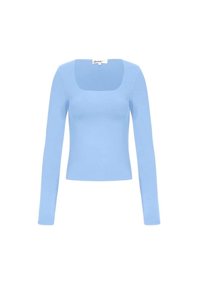 Nylon Langarmshirts Einfarbig Basic Alle Passformen Kleidung