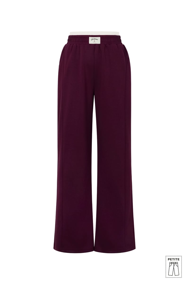 Polyester fiber (polyester) Straight pants Solid color Sporty All Fit  Clothes