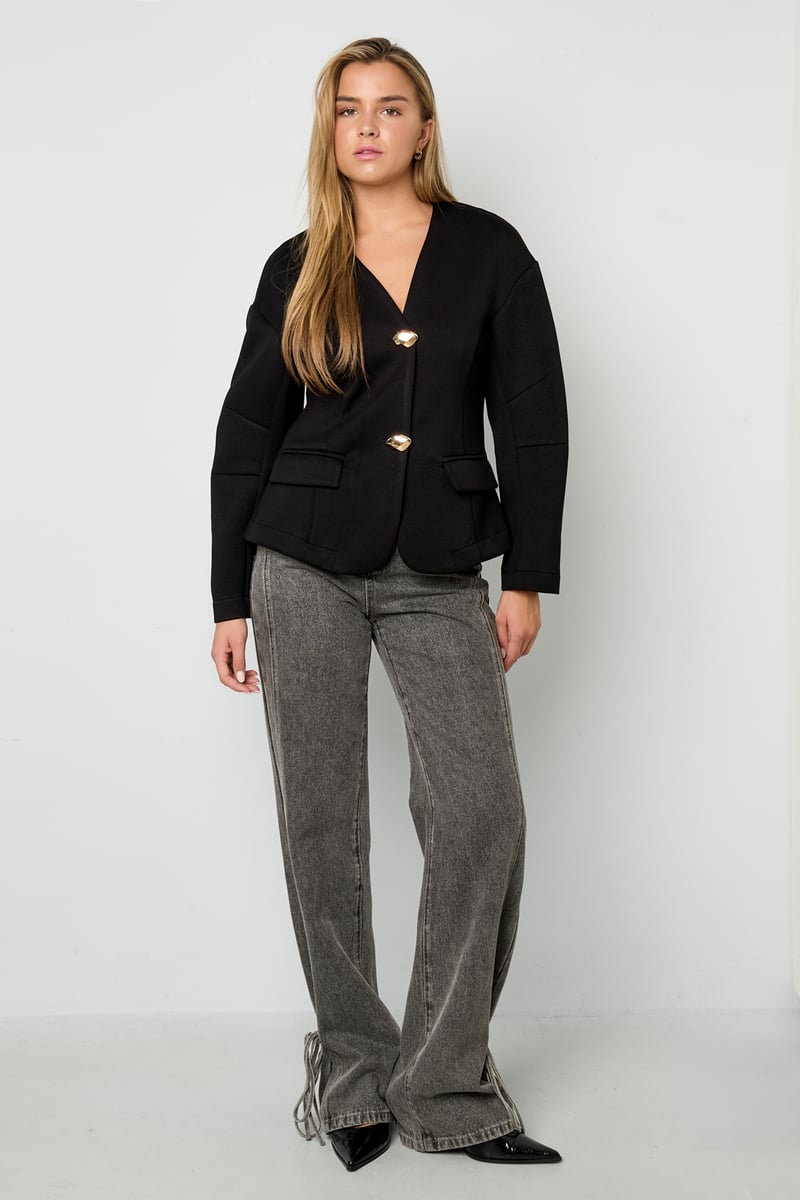 Polyesterfaser (Polyester) Damenanzug-Set Einfarbig Elegante Herbst-/Winterkleidung